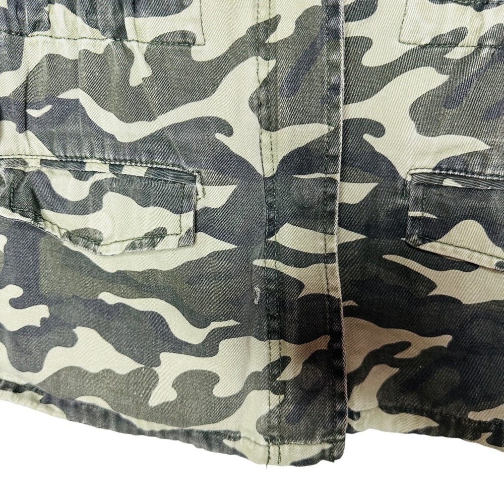 Forever 21 Green Army Camouflage Jacket Long Sleeve Full Zip‎ Size M - Picture 5 of 11